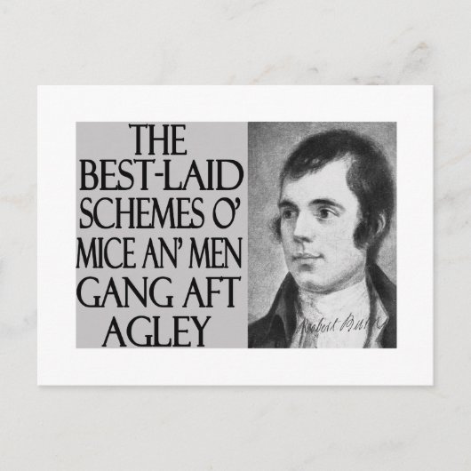 Muizen en Mannen Briefkaart (Voorkant)