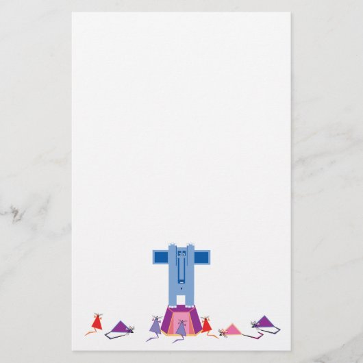 Muizen en olifanten briefpapier (Voorkant)