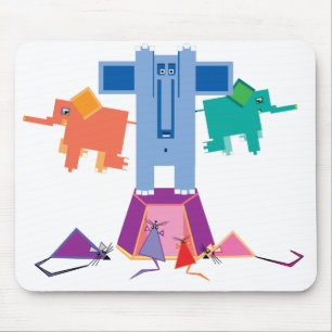 Muizen en olifanten muismat