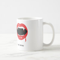 Muizen Halloween goth koffiemok met vampiertanden