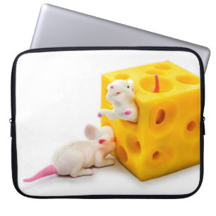 Muizen op schaap Funny Toys-laptophoes Laptop Sleeve