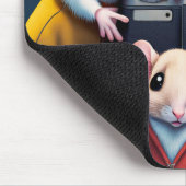 Muizen poseren met een camera muismat (Hoek)