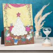 Muizen rond een kaaskerstboom fotoplaat (Zijkant)