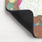 Muizen rond een kaaskerstboom muismat (Hoek)