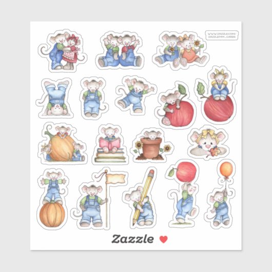 Muizen Sticker (Vel)