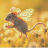 Muizenfee in de tuin sticker (Voorkant)