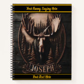 Muizenhouderij te midden van bosbomen notitieboek (Voorkant)