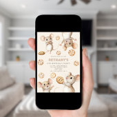 Muizenkoekjes Kinderverjaardagsfeestje Kaart