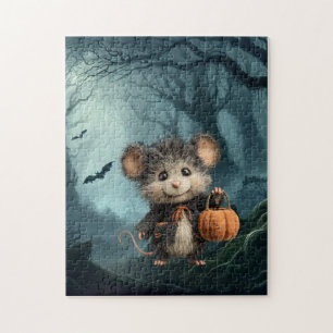 Muizentruc of traktatie Halloween Legpuzzel