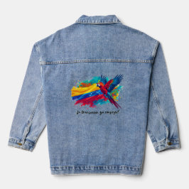 mujer Venezuela libre – Orgullo venezolano 🇻🇪 Denim Jacket