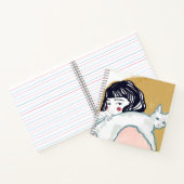 Mujer y Gato Notitieboek (Binnen)