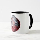 Mujina rouge et noire Illustration Mug (Devant droit)
