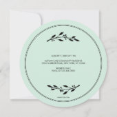 Mukhe BWhat Round Rice Ceremony Uitnodiging (Achterkant)