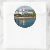 Mukilteo Lighthouse, Mukilteo, Washington, Verenig Ronde Sticker (Tas)
