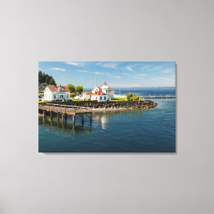 Mukilteo Lighthouse, Mukilteo, Washington, VS Canvas Afdruk