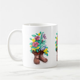 Mukluk Flower Boots Coffee Cup Mok