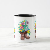 Mukluk Flower Boots Coffee Cup Mug (Centre)