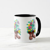 Mukluk Flower Boots Coffee Cup Mug (Devant droit)