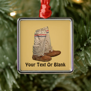 Mukluks Metalen Ornament