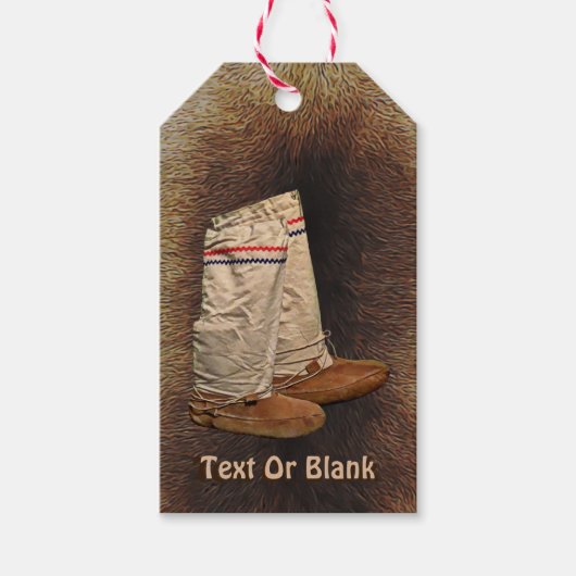 Mukluks on Cariou Fur Cadeaulabel (Voorkant)