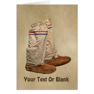 Mukluks op oud papier