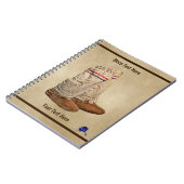 Mukluks op oud papier notitieboek (Linkerzijde)