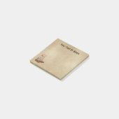 Mukluks op oud papier post-it® notes (Schuin)