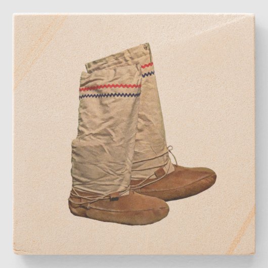 Mukluks Stenen Onderzetter (Voorkant)