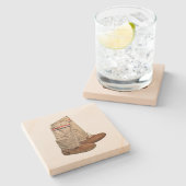 Mukluks Stenen Onderzetter (Zijkant)