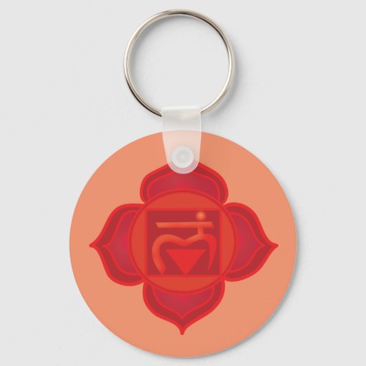 Muladhara of Root Chakra Sleutelring Sleutelhanger (Voorkant)