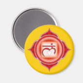 Muladhara of Root de 1ste Chakra Magneet (Voorkant / Achterkant)