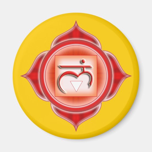 Muladhara of Root de 1ste Chakra Magneet (Voorkant)