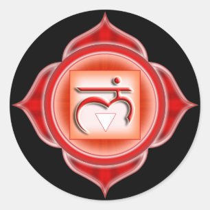 Muladhara of Root de 1ste Chakra Ronde Sticker