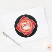 Muladhara of Root de 1ste Chakra Ronde Sticker (Envelop)