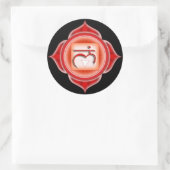 Muladhara of Root de 1ste Chakra Ronde Sticker (Tas)