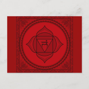muladhara or root chakra Postcard Briefkaart