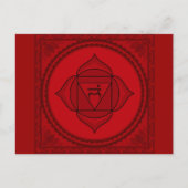 muladhara or root chakra Postcard Briefkaart (Voorkant)