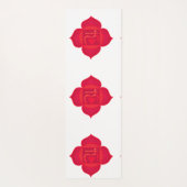 Muladhara ,Root Chakra, rode Chakra Yoga mat (Achterkant)