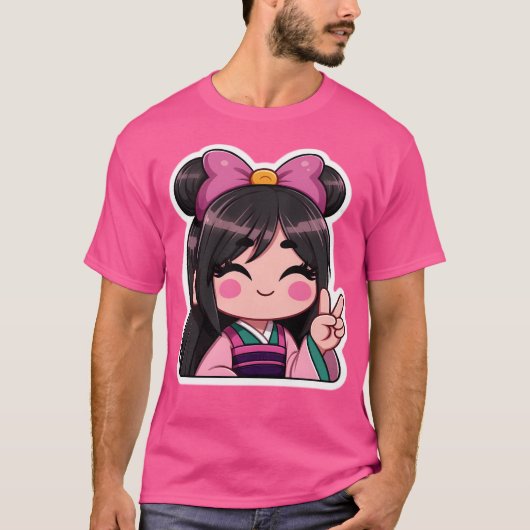 Mulan Kawaii T-shirt (Voorkant)