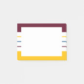 Mulberry Amber Autumnal Stripes Post-it® Notes (Voorkant)