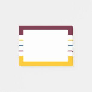 Mulberry Amber Autumnal Stripes Post-it® Notes