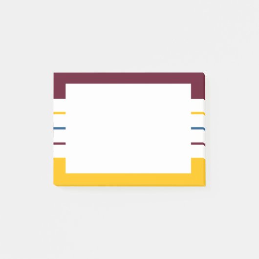Mulberry Amber Autumnal Stripes Post-it® Notes (Voorkant)