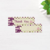 Mulberry Dot TY Skinny Gift Label Mini Visitekaartjes (Bureau)