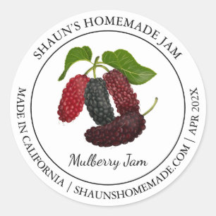 Mulberry Jam étiquette moderne