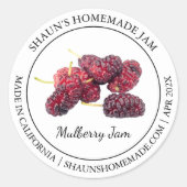 Mulberry Jam Modern label (Voorkant)
