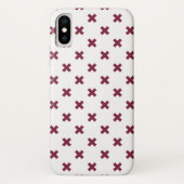 Mulberry kruisstift op wit Case-Mate iPhone case (Achterkant)
