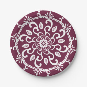 Mulberry Mandala Papieren Bordje