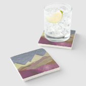 Mulberry Mountains Stenen Onderzetter (Zijkant)