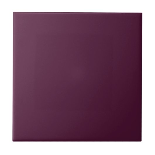 Mulberry Paarse Solid Color Tile Tegeltje (Voorkant)