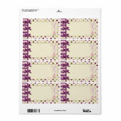 Mulberry-puntnaamlabel Etiket (Full Sheet)